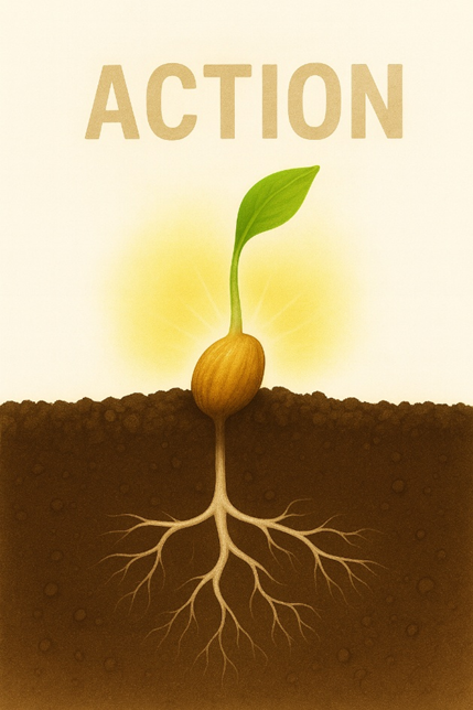 Sprouting seed - visualization